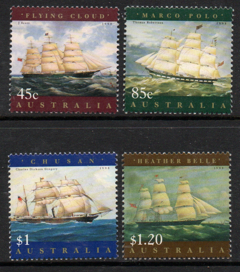 Sg#1727-30 Scott#1630-33 Sailing Ships