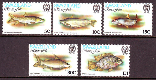SWAZILAND 1980 FISH Set 5