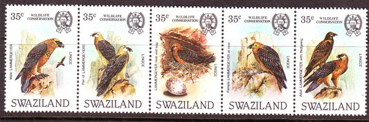 SWAZILAND 1983 BIRDS Set 5