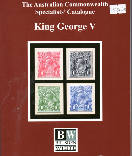 BRUSDEN WHITE KING GEORGE V CATALOGUE