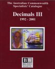 BRUSDEN WHITE DECIMALS III CATALOGUE 1992-2001