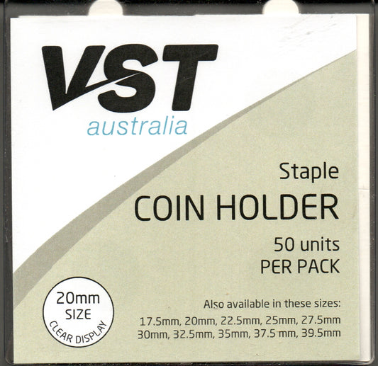 Coin Holder VST Staple Type 20mm