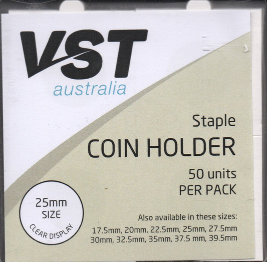 Coin Holder VST Staple Type 25mm