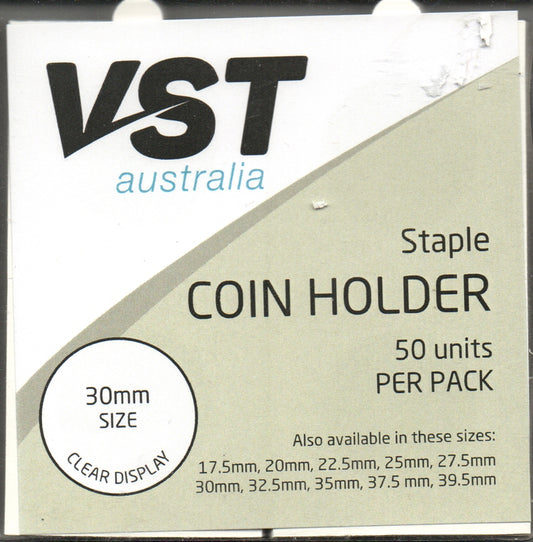 Coin Holder VST Staple Type 30mm