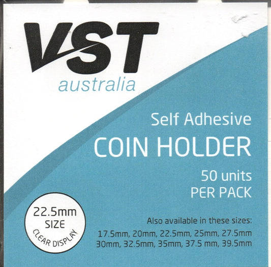 Coin Holder VST Self Adhesive Type 22.5mm