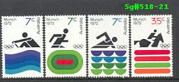 Sg#518-21 Scott#527-30 1972 Olympic Games
