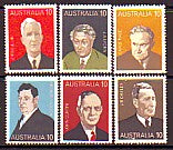 Sg#590-95 Scott#610-15 10¢ Prime Ministers [6]