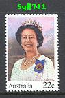 Sg#741 Scott#740 22¢ Queens Birthday