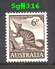 Sg#316 Scott#320 6d Anteater