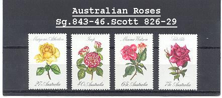 Sh#843-46 Scott#826-29 Roses in Australia