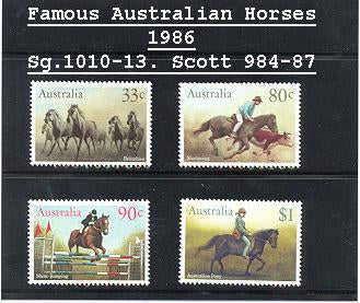 Sg!009-13 Scott#984-87 Horses [4]
