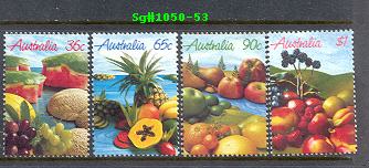 Sg#1050-53 Scott#1015-18 Australian Fruits