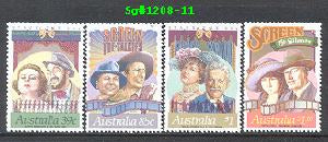 Sg#1208-11 Scott#1142-45 Stage & Screen