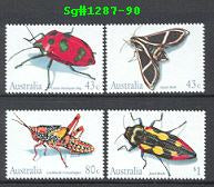 Sg#1287-90 Scott#1211-14 Insect