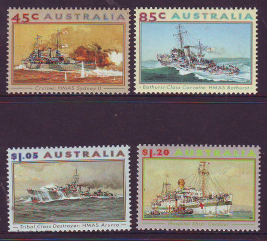 Sg#1397-00 Scott#1315-18 WWII Naval Ships