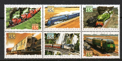 Sg#1404a Scott#1329a Australian Trains