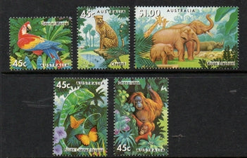 Sg#1479-83 Scott#1385-89 Zoos: Endangered  Species