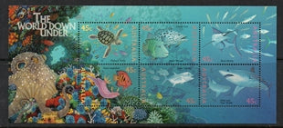 Sg#1562 Scott#1465 Marine Life Mini-Sheet