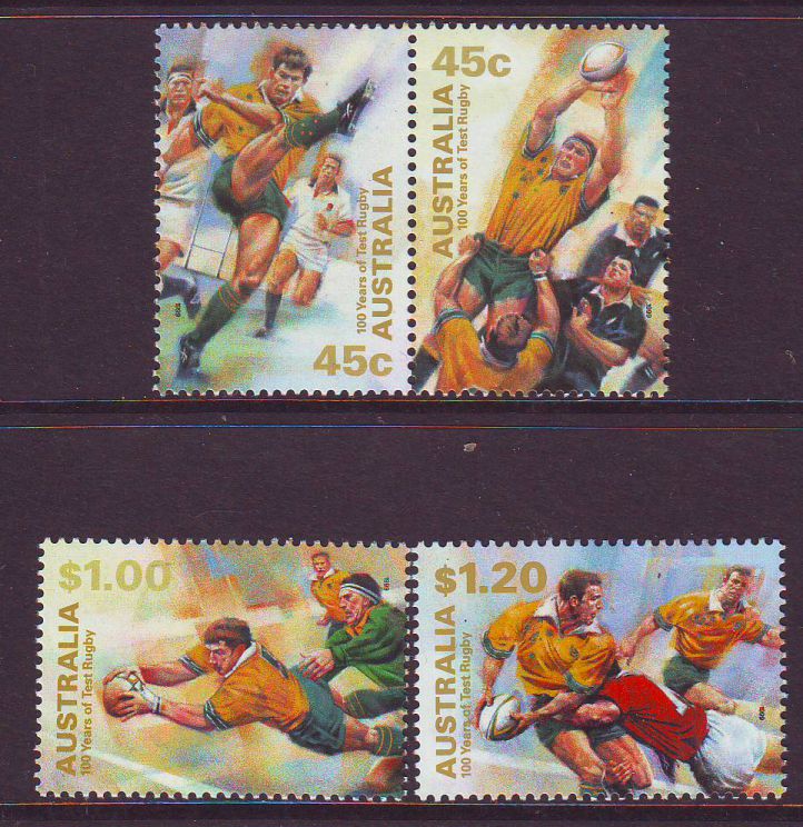 Sg#1882-85 Scott#1759-62 Rugby Centenary