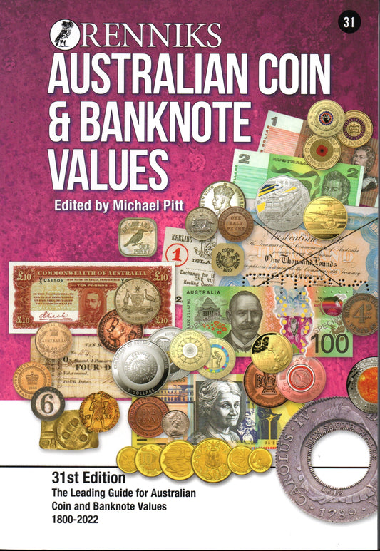 RENNIKS 2022 AUSTRALIAN COIN & BANKNOTE CATALOGUE