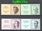 Sg#432-35 Scott# N/A 5c Famous Australians with Tabs