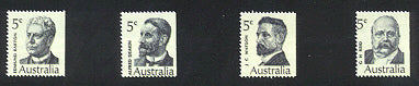 Sg#446-49 Scott#450-53 5c Prime Ministers