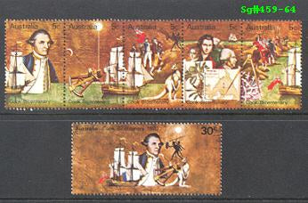Sg#459-64 Scott#477-82 Captain Cook