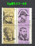 Sg#537a Scott#546-49 Famous Australians