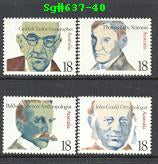 Sg#637-40 Scott#651-54 18¢ Famous Australians [4]