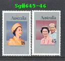 Sg#645-46 Scott#659-60 Silver Jubilee QEII [2]