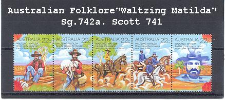 Sg#742a Scott#741 22¢ Folklore [5]