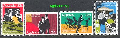 Sg#748-51 Scott#747-50 Community Welfare [4]