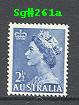 Sg261a Scott#256a 2½d Blue QEII Definitive