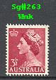 Sg#263 Scott#258  3½d Red QEII Definitive