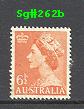 Sg#262b Scott#296 6½d QEII Orange No Watermark