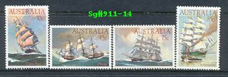 Sg#911-14 Scott#894-97 Clipper Ships [4]