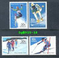 Sg#915-18 Scott#898-01 Skiing in Australia