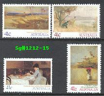 Sg#1212-15 Scott#1146-49 Impressionist Paintings