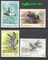 Sg#1279-82 Scott#1203-06 Waterbirds [4]