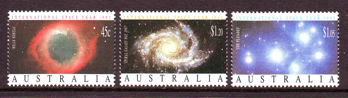 Sg#1343-45 Scott#1258-60 International Space Year