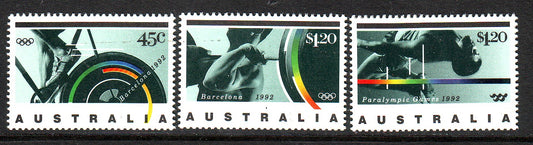 Sg#1358-60 Scott#1266-70 Barcelona Olympics